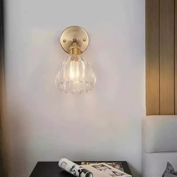 Retro Tulip Glass Wall Light