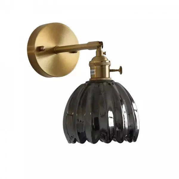 Retro Tulip Glass Wall Light