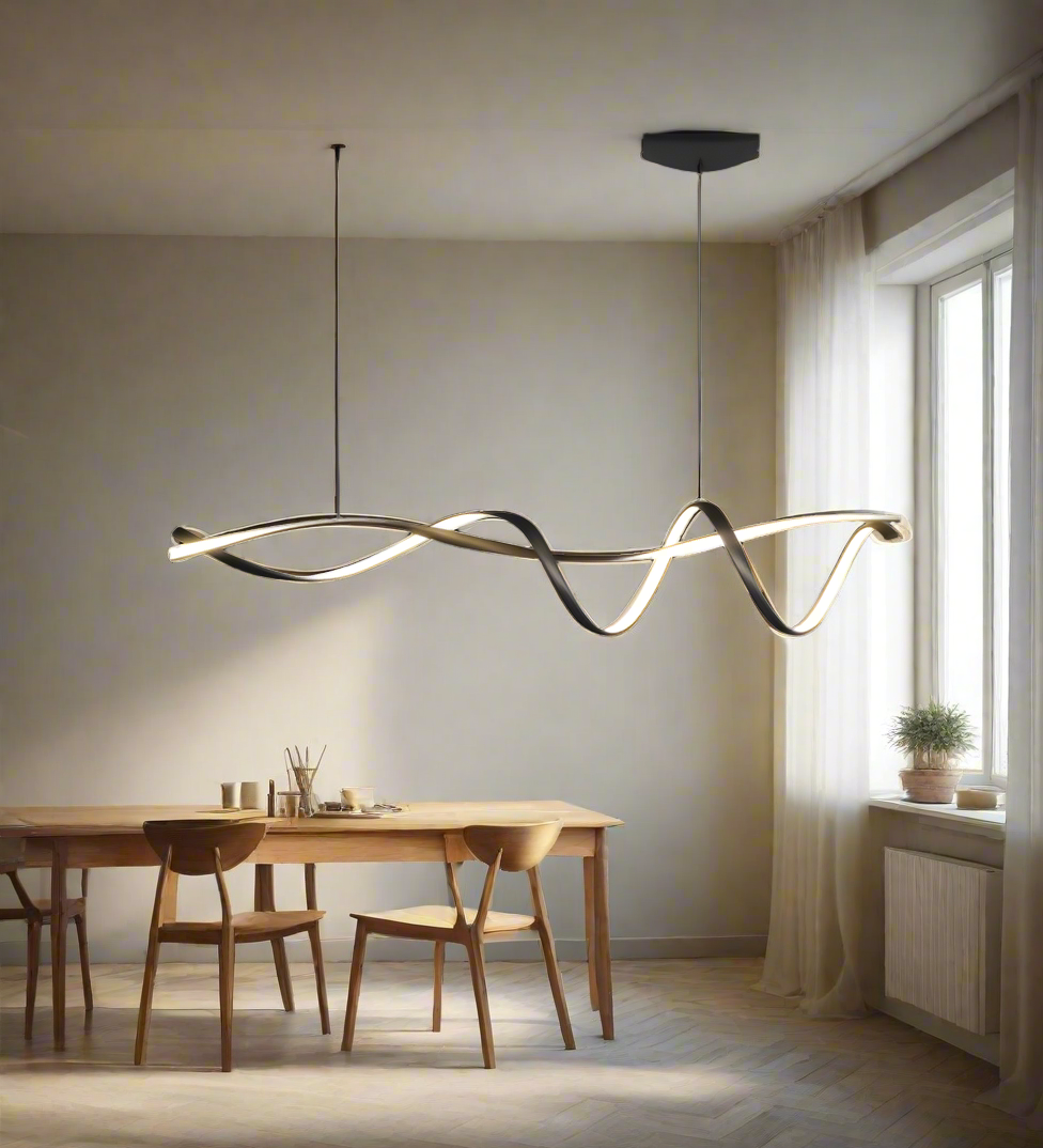 Modern Black LED Chandelier