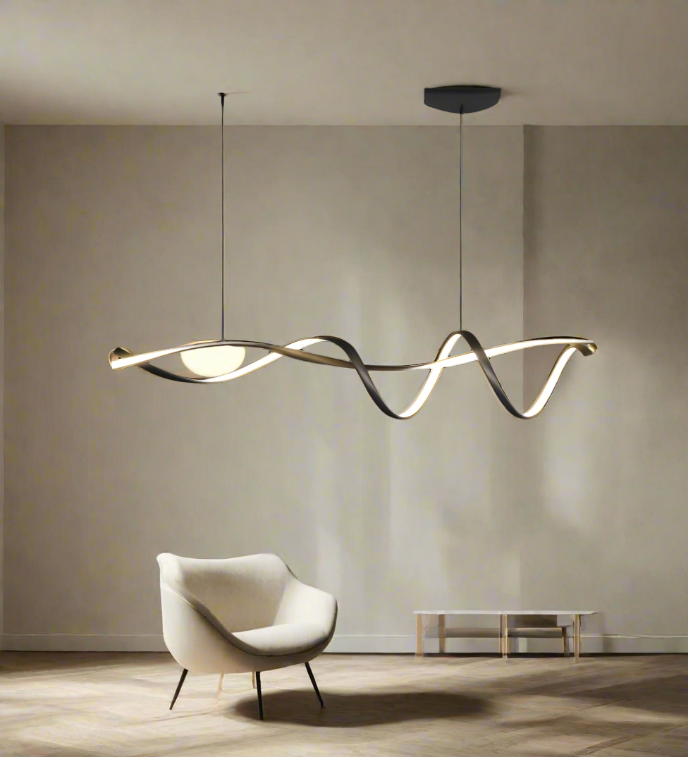 Modern Black LED Chandelier
