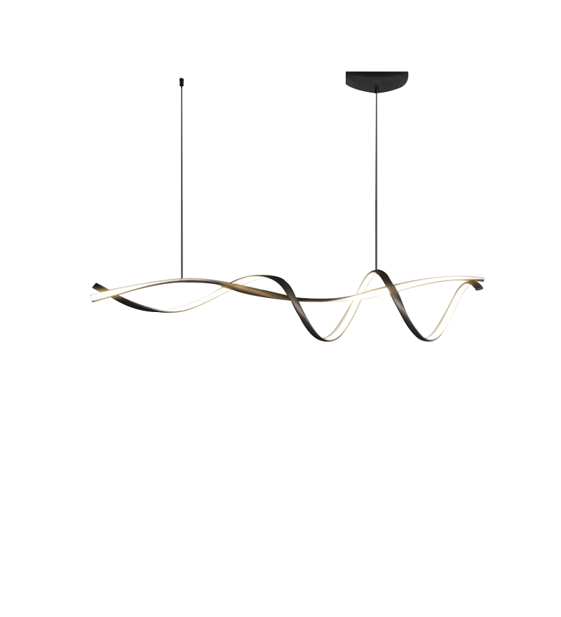 Modern Black LED Chandelier