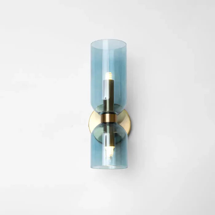 Double Head Glass LED Wall Sconce