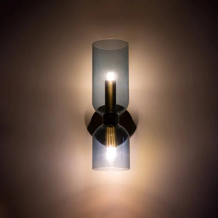 Double Head Glass LED Wall Sconce