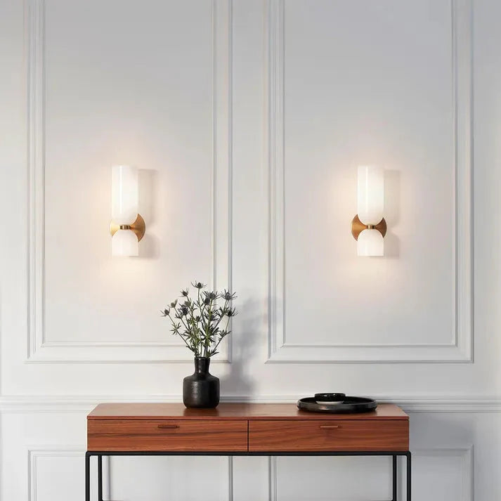 Double Head Glass LED Wall Sconce