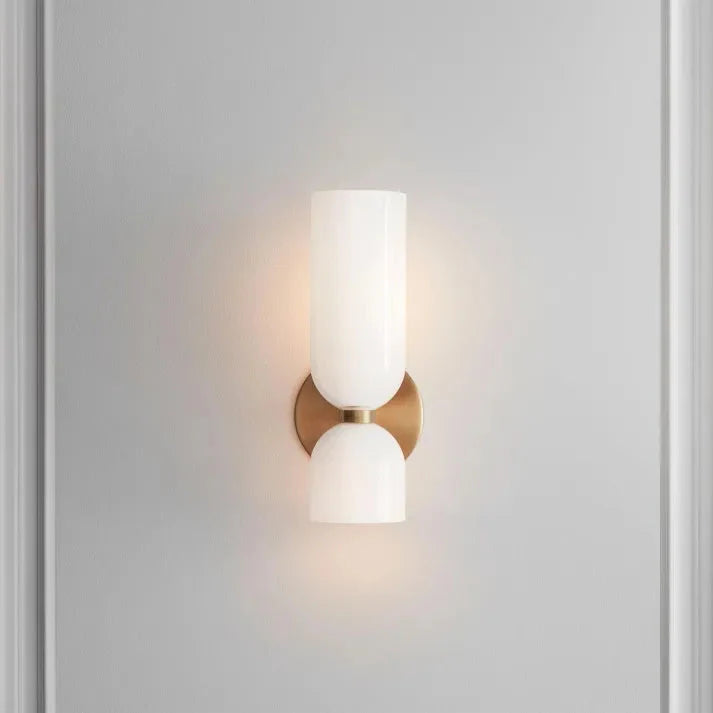 Double Head Glass LED Wall Sconce