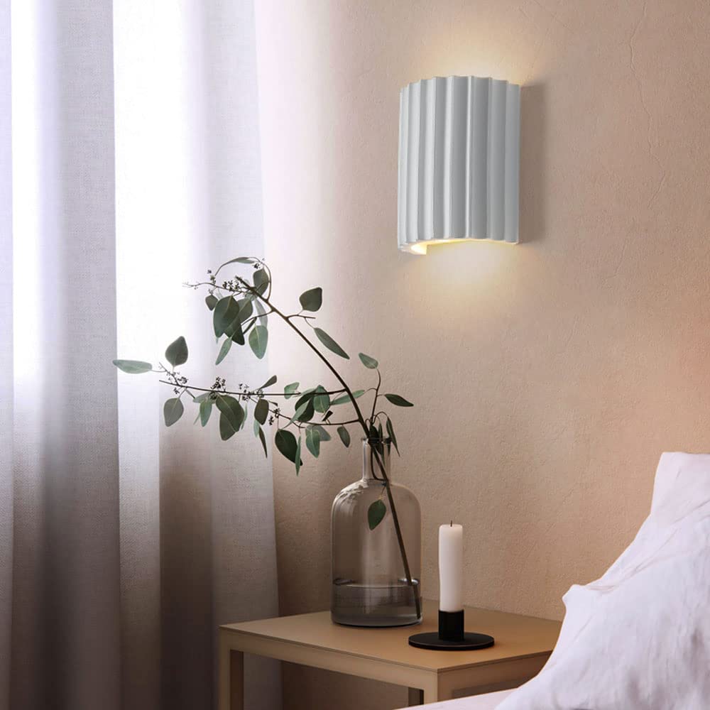 Modern Half-Moon Resin Wall Sconce