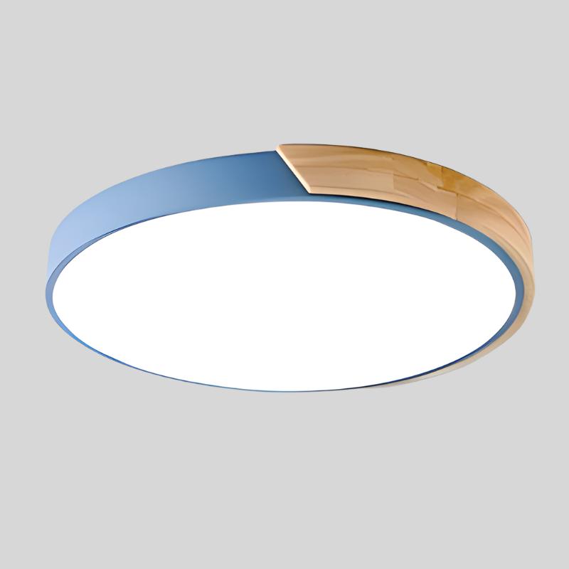 Nordic Wooden Macaron Ceiling Light