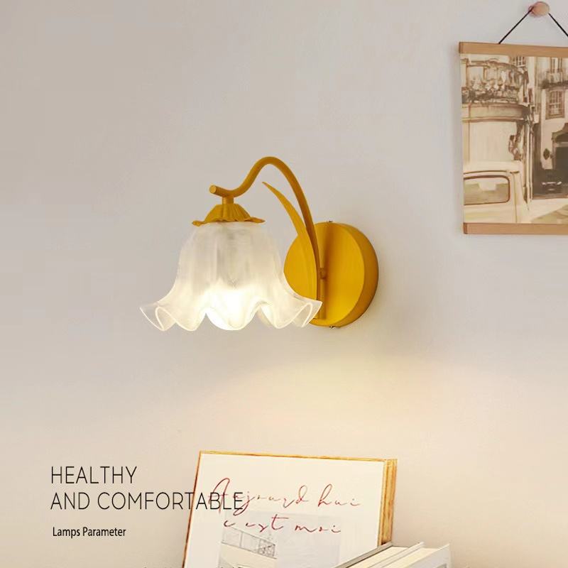 French Retro Flower Wall Lamp
