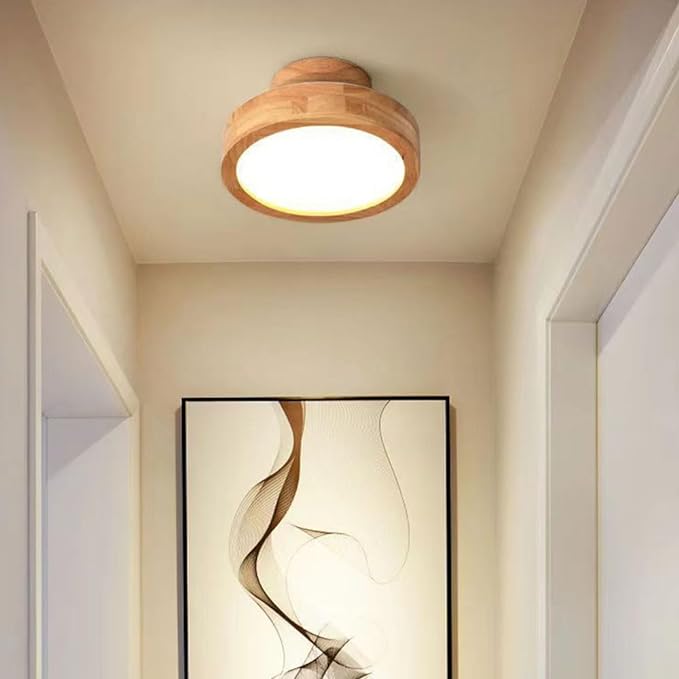Modern Wooden LED Ceiling Light