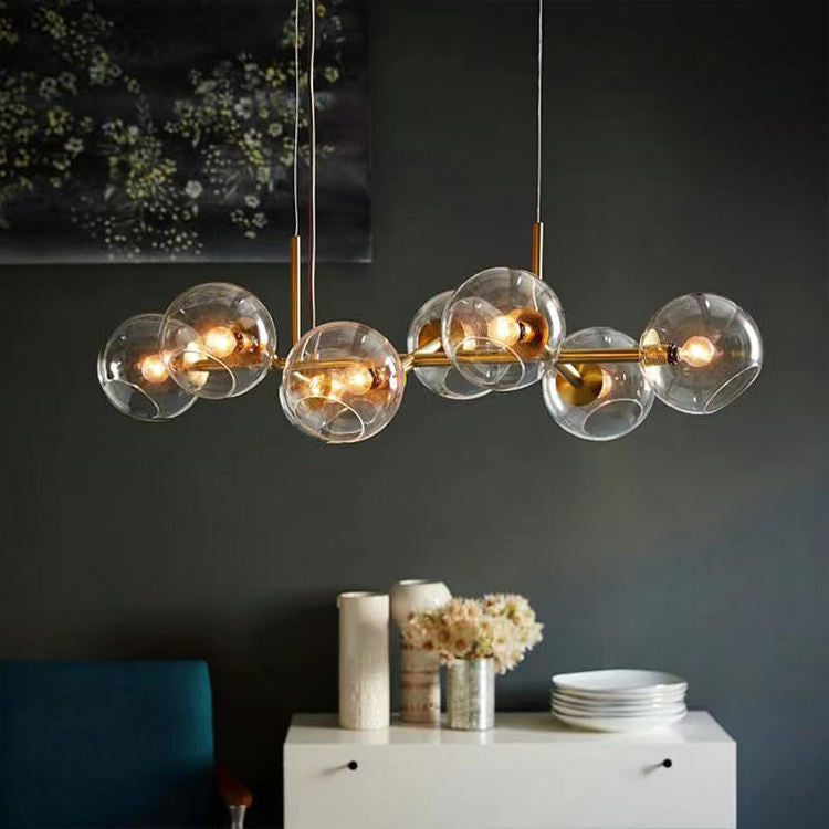 Nordic Glass Globe Chandelier